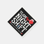 Funny 7:05 Team Night Shift Nurse Aufwertung Serviette (Ecke)
