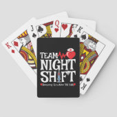 Funny 7:05 Team Night Shift Nurse Aufwertung Spielkarten (Rückseite)