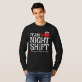 Funny 7:05 Team Night Shift Nurse Aufwertung T-Shirt (Vorne ganz)