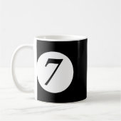 Funny 7 Ball Magic Seven Ball Billard Pool Rot Kaffeetasse (Links)