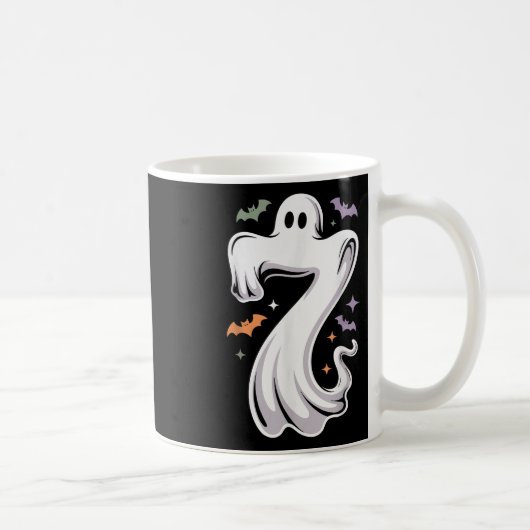Funny 7 Ghost Meme Halloween Costume Matching Desi Kaffeetasse (Rechts)