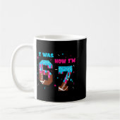 Funny 7 Year Old Birthday Football Ice Cream Drip  Kaffeetasse (Links)