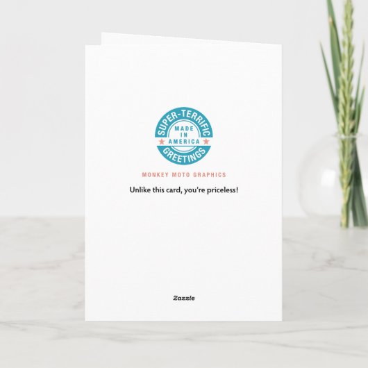 Funny 7th Anniversary Karte (Rückseite)