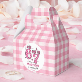 Funny 7th Birthday | “I Was 6, Now 7” Party Geschenkschachtel