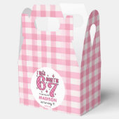 Funny 7th Birthday | “I Was 6, Now 7” Party Geschenkschachtel (Geöffnet)