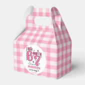 Funny 7th Birthday | “I Was 6, Now 7” Party Geschenkschachtel (Vorderseite)