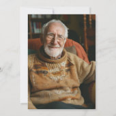 Funny 80. Geburtstag Einladung (Rückseite)