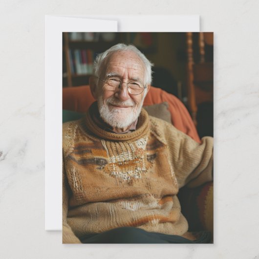 Funny 80. Geburtstag Einladung (Rückseite)