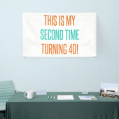 Funny 80. Geburtstag für Frauen Banner (Messeveranstaltung)