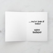 Funny 80. Geburtstag Karte (Innenseite)