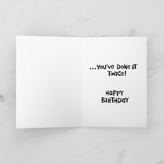 Funny 80. Geburtstag Karte (Innenseite)