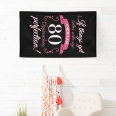Funny 80. Geburtstag 'Perfection' Banner (Insitu)