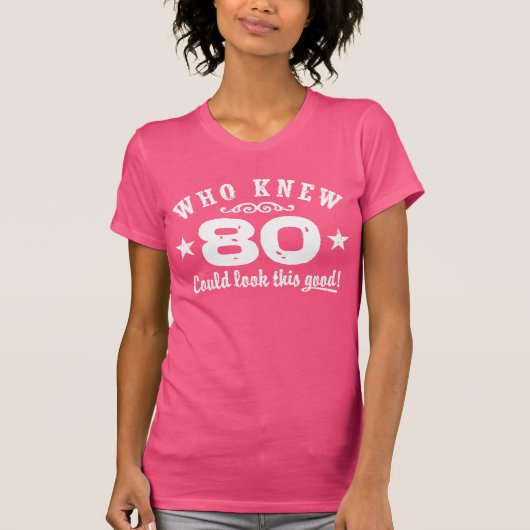 Funny 80. Geburtstag T-Shirt (Vorderseite)