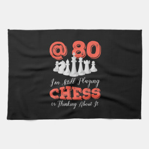 Funny 80. Geburtstagsgeschenk - 80 Jahre alte Scha Geschirrtuch