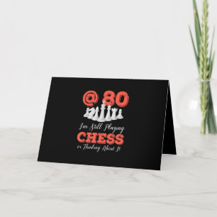 Funny 80. Geburtstagsgeschenk - 80 Jahre alte Scha Karte