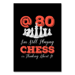 Funny 80. Geburtstagsgeschenk - 80 Jahre alte Scha Tischnummer