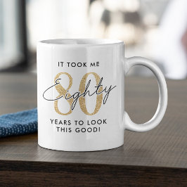 Funny 80. Geburtstagsgeschenk Kaffeetasse