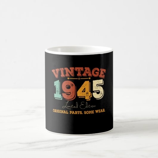Funny 80 Year Old 1945 Vintages 80. Geburtstagsges Kaffeetasse (Mittel)