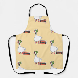 Funny 80er Bonnet Funny Kitchen Goose Pattern Schürze