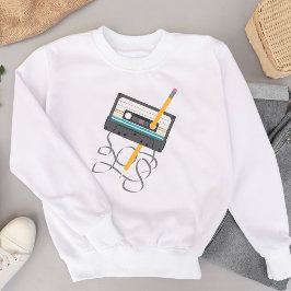Funny 80er Music Retro Cassette Tape Sweatshirt