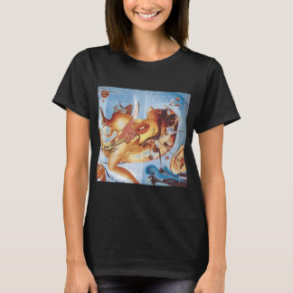 Funny 80er Rock Music Band Sunset Mark Illustrati T-Shirt