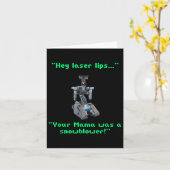 Funny 80er Sarcasm Robotics 5 Johnny Novelty Karte (Gelbe Blume)