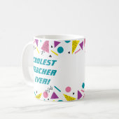 Funny 80er Slang Lehrer Vielen Dank Kaffeetasse (Vorderseite Links)