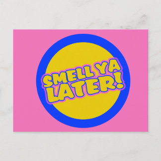 Funny 80er slang postkarte
