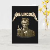 Funny 80s Metalcore Heavy Metal Music Band Abraham Karte (Gelbe Blume)