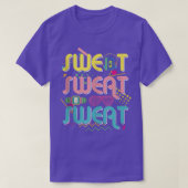 Funny 80's Workout Sweat Sweat Sweat Sweat Sweat 8 T-Shirt (Design vorne)