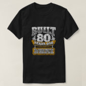 Funny 80th Birthday B Day Gift Saying Age 80 Year  T-Shirt (Design vorne)
