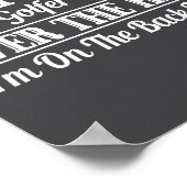 Funny 80th Birthday Gift This Golfer Is Not Over  Poster (Ecke)