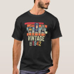 Funny 80th Birthday Vintag Music Tech 1942 Birthd T-Shirt<br><div class="desc">Funny 80. Geburtstag Shirt Vintag Music Tech 1942 Geburtstag. Der 80. Geburtstag feiert, dass Liebe Musik und Vintage Kleidung, stellen Sie sicher, dass alle Männer und Frauen in Ihrem Leben wissen, dass dies das Geschenkstück, das Sie am meisten gewollt, weil es ideal für Sie ist. Sie werden immer Spaß sehen,...</div>