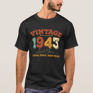 Funny 82 Year Old 1943 Vintag 82. Geburtstagsgesch T-Shirt
