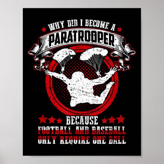 Funny 82nd 101st Airborne Paratrooper Military Poster (Vorne)