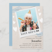 Funny 84. Geburtstag Einladungen Foto (Vorne/Hinten)