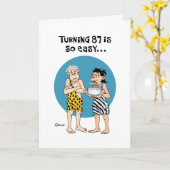 Funny 87. Geburtstag Karte (Gelbe Blume)