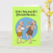 Funny 87. Geburtstag Karte (Gelbe Blume)