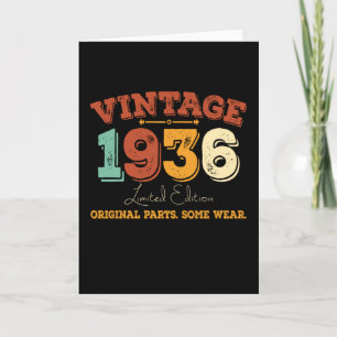 Funny 89 Year Old 1936 Vintag 89. Geburtstagsgesch Karte