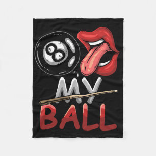 Funny 8 Ball Billiard Pool Player Aight Ball Billi Fleecedecke