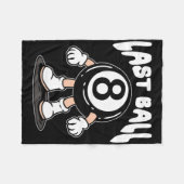 Funny 8 Ball Billiard Pool Player Aight Ball Billi Fleecedecke (Vorderseite (Horizontal))