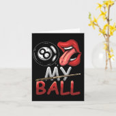 Funny 8 Ball Billiard Pool Player Aight Ball Billi Karte (Gelbe Blume)