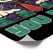 Funny 8 Ball Billiard Pool Player Aight Ball Billi Poster (Ecke)