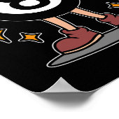 Funny 8 Ball Billiard Pool Player Aight Ball Billi Poster (Ecke)