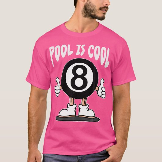Funny 8 Ball Billiard Pool Player Aight Ball Billi T-Shirt (Vorderseite)
