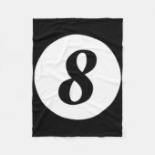 Funny 8 Ball Magic Billiards Pool Lazy Halloween C Fleecedecke (Vorderseite)