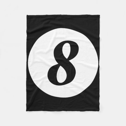 Funny 8 Ball Magic Billiards Pool Lazy Halloween C Fleecedecke (Vorderseite)