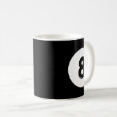 Funny 8 Ball Magic Billiards Pool Lazy Halloween C Kaffeetasse (VorderseiteRechts)
