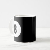 Funny 8 Ball Magic Billiards Pool Lazy Halloween C Kaffeetasse (Vorderseite Links)