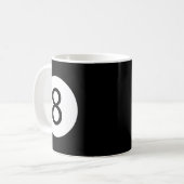 Funny 8 Ball Magic Billiards Pool Lazy Halloween C Kaffeetasse (Vorderseite Links)